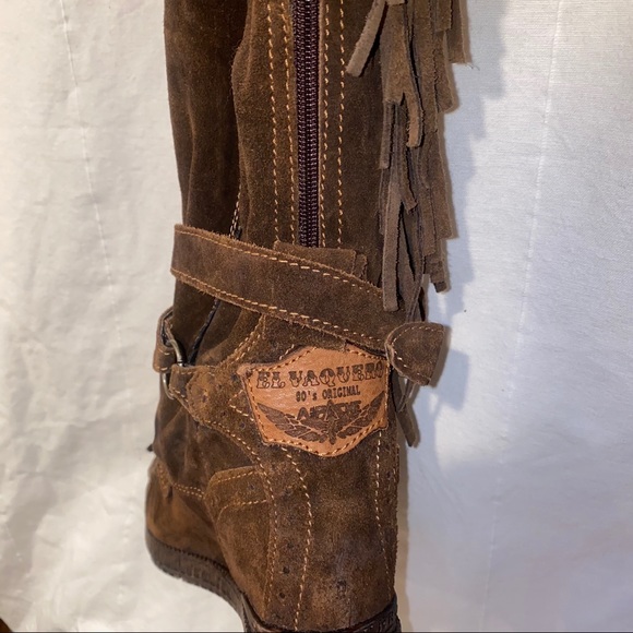 El Vaquero Crudelia Leather Wedge Moccasin Boot - Picture 4 of 9